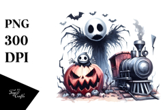 Simple Funny Halloween Nightmare PNG Product Image 1