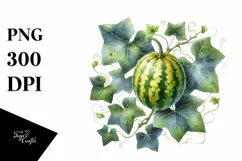 Vintage Bus Ivy Gourd | Sublimation Clipart Product Image 1