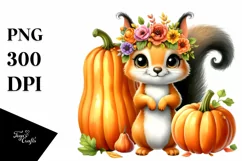 Funny Haloween Squirrel Clipart | Sublimation Clipart Product Image 3