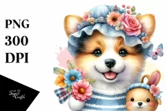 Colorful Dog White Background Sublimation Clipart Product Image 1