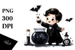 Simple Baby Dark Potion Halloween PNG Product Image 1