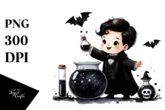 Simple Baby Dark Potion Halloween PNG Product Image 1