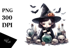 Simple Baby Dark Potion Halloween PNG Product Image 1