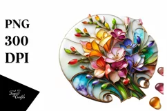 Watercolor Luxury Flower Splash Clipart Product Image 1