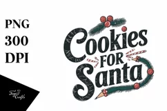 Retro Cookies for Santa Png Product Image 5