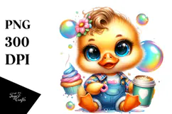 Baby Duck Coffee Cup PNG Product Image 1