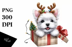 Expressive Baby West Highland White Terrier PNG Product Image 3