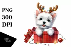 Expressive Baby West Highland White Terrier PNG Product Image 3