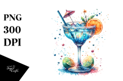 Creative Back View Cocktail PNG Product Image 1