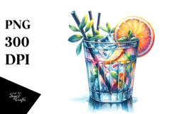 Creative Back View Cocktail PNG Product Image 1