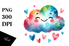 Colorful Heart with Paintbrush PNG Product Image 1