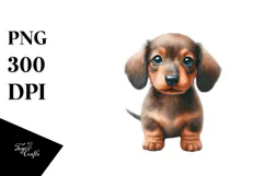 Expressive Baby Dachshund, PNG Product Image 1