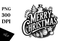 Merry and Bright Chrismas Png Product Image 5