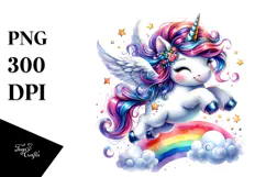 Cute Funny Unicorn PNG Product Image 1
