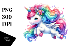 Cute Funny Unicorn PNG Product Image 1