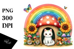 Colorful CAT House Clipart Product Image 3