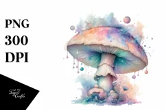 Detailed Glossy Mystical Mushroom PNG Product Image 1