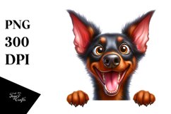 Crazy Looking Doberman Pinscher | Sublimation | Clipart Product Image 3