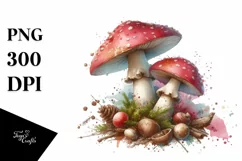 Detailed Glossy Mushroom PNG Product Image 3