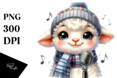 Cute Baby Lamb, High-Res PNG Product Image 1