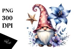 Gnome with Lobelia Star PNG Product Image 1