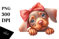 Happy Baby Vizsla in Watercolor Product Image 1