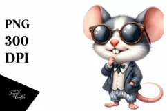 Funny Baby Mouse Clipart PNG Product Image 3