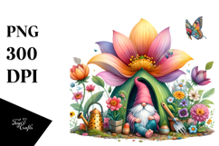 Illustration Gnome House Rainbow | Clipart Product Image 1