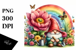 Illustration Gnome House Rainbow | Clipart Product Image 3