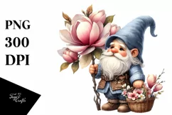 Detailed Watercolor Cute Gnome | Sublimation | Clipart Product Image 3