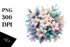 Glossy Jasmine Splash | Clipart Product Image 3