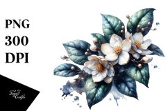 Shiny Material Jasmine Watercolor Splash Product Image 3