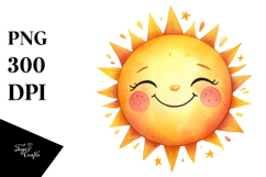Very Simple Smiling Sun PNG Product Image 1