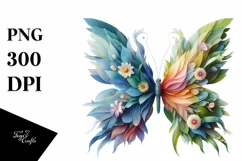 Abstract Vibrant Butterfly made of , PNG Product Image 1