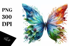 Abstract Vibrant Butterfly made of , PNG Product Image 3