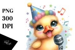 Party Baby Duck PNG Product Image 1