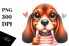 Cartoon Bloodhound, Transparent PNG Product Image 1