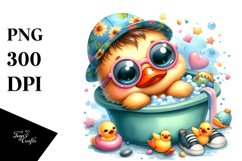 Baby Duck Bathtub PNG Product Image 1