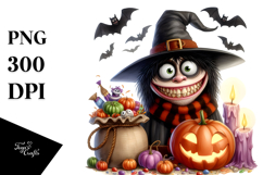Funny Goofy Halloween Scene PNG Product Image 1