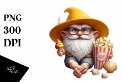 Digital Gnome Beach Wear | Sublimation | Clipart Product Image 1