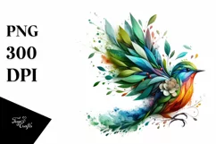 Abstract Vibrant Bird made of , PNG Product Image 3