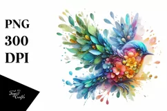 Abstract Vibrant Bird made of , PNG Product Image 3