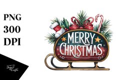 colorful Merry Christmas Png Product Image 5