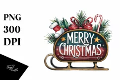 colorful Merry Christmas Png Product Image 5