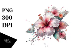 Hibiscus Made of PNG Product Image 1