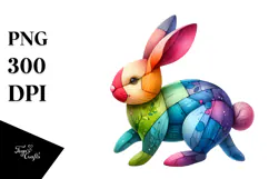 Abstract Shiny Bunny Made of Wood JPEG Product Image 1