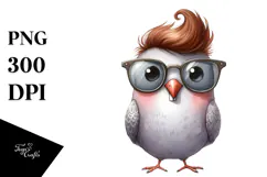 Funny Dove Standing Sunglasses | Sublimation | Clipart Product Image 1