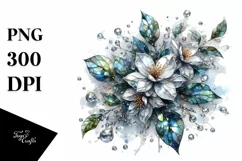 Abstract Shiny Jasmine made of Like Material|Summer Sticker Product Image 3