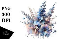 Glossy Delphinium Splash | Clipart Product Image 3