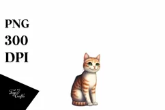 Watercolor Cat House Fruit Sunflower Rainbow Clipart Product Image 3
